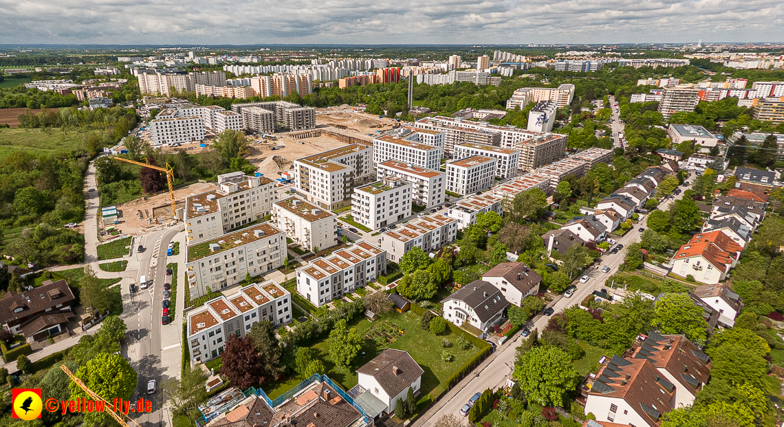 17.05.2023 - Baustelle Alexisquartier und Pandion Verde in Neuperlach